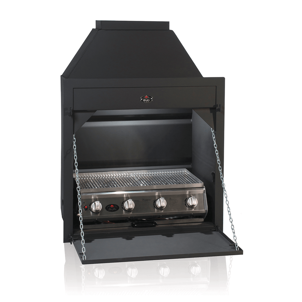 Built In Super Deluxe 800 Gas Braai Home Fires gas braai by Fireboks South Africa