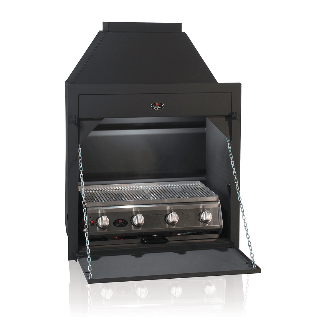 Built In Super Deluxe 800 Gas Braai Home Fires gas braai by Fireboks South Africa