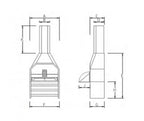 Free Standing Gas and Solid Fuel Combo
