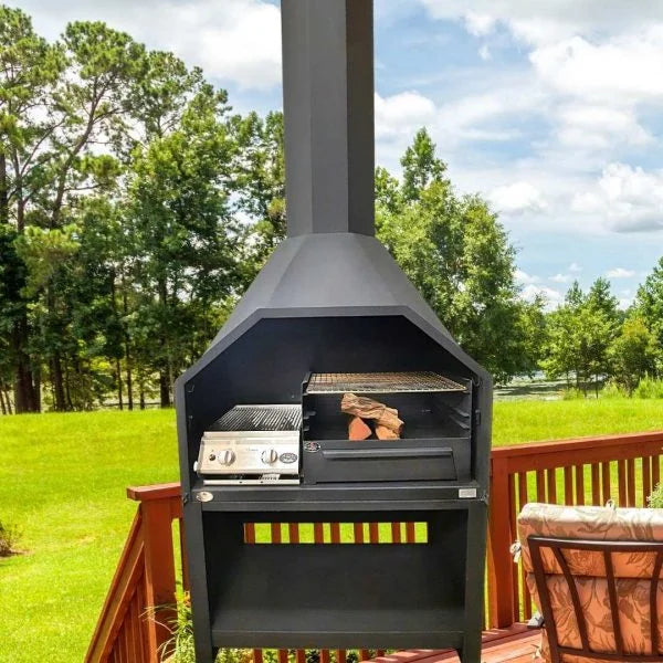 Free Standing Gas and Solid Fuel Combo Home Fires combo braai by Fireboks South Africa