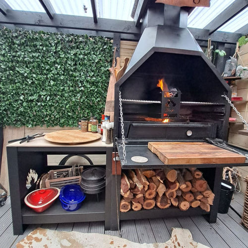 800 Super Deluxe Freestanding Braai Home Fires braai by Fireboks South Africa